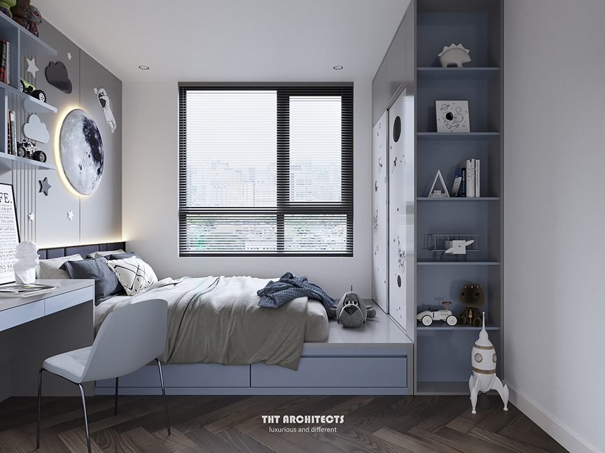 tht architects - Chung cư Vinhome Grand Park - phòng ngủ con 04